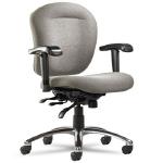 SNAP 
Hardworking, all-day ergonomic seating. Molded foam lumbar support back and dual compound-curve seat for smart, long-lasting comfort and support. Multiple seat sizes. Extensive control and arm options. Black or polished aluminum base. Wide range of standard, graded-in textiles, and COM textiles
