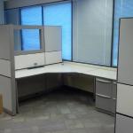 Used workstations by Allsteel 6 x 8 size Taupe colored with neutral accents. 
$1,000 per workstation