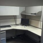Used workstations by Allsteel 6 x 8 size Taupe colored with neutral accents. 
$1,000 per workstation